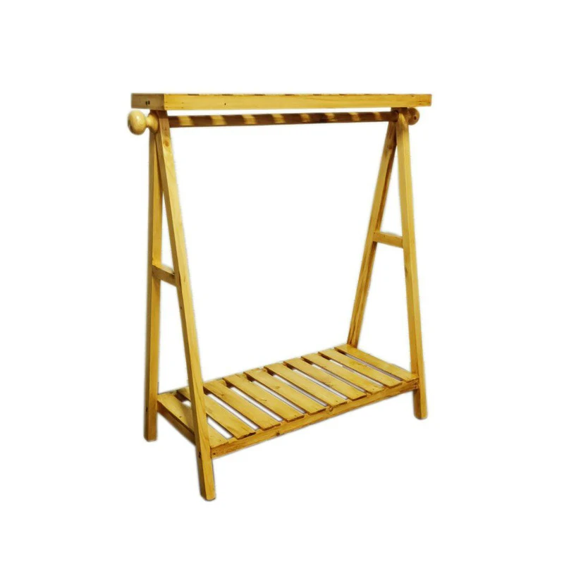 رگال لباس مدل تاجدار گوشواره ایی به همراه 12 عدد چوب لباسی