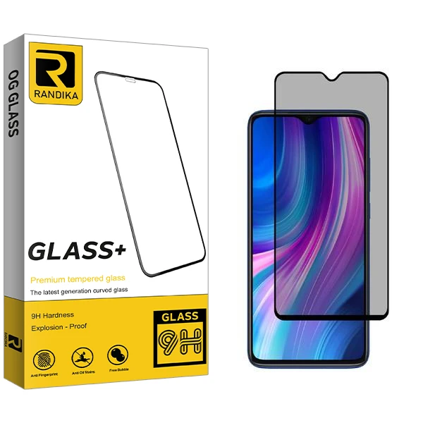 محافظ صفحه نمایش حریم شخصی راندیکا مدل RK مناسب برای گوشی موبایل شیائومی Redmi Note 8 Pro