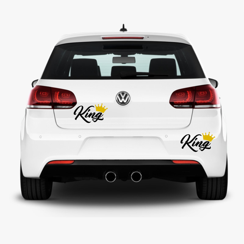 برچسب بدنه خودرو ماتریسیو طرح king کد M12