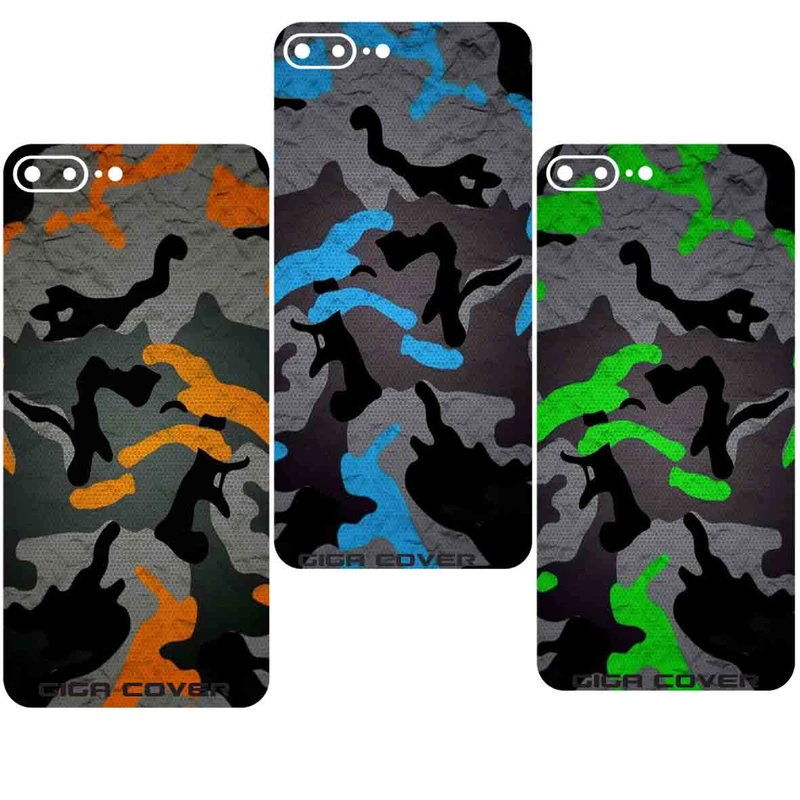 محافظ پشت گوشی گیگا کاور کد 3set army مناسب برای گوشی موبایل اپل iphone 7/8 plus مجموعه 3 عددی