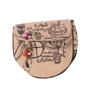 کیف دوشی دست دوز  زنانه آرانیک مدل گل گلدون کد 1200400203