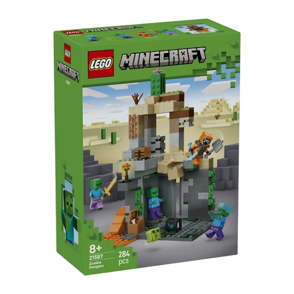 لگو 284 تکه سری ماینکرفت مدل Zombie Dungeon 21587