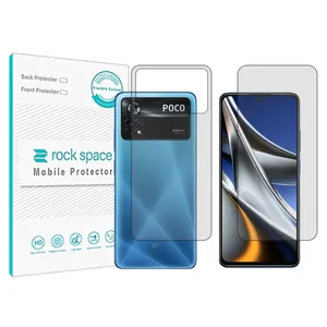 Rockspace transparent screen protector HyGEL model suitable for Xiaomi Poco X4 Pro 5G mobile phone with back protector