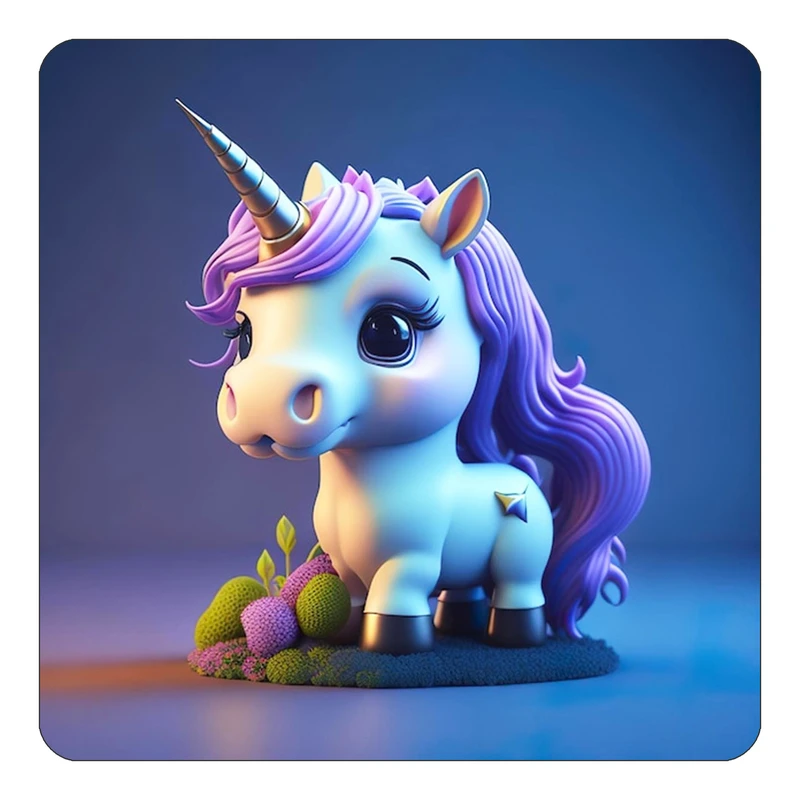 مگنت کاکتی طرح اسب تک شاخ و یونیکورن مدل mp33556