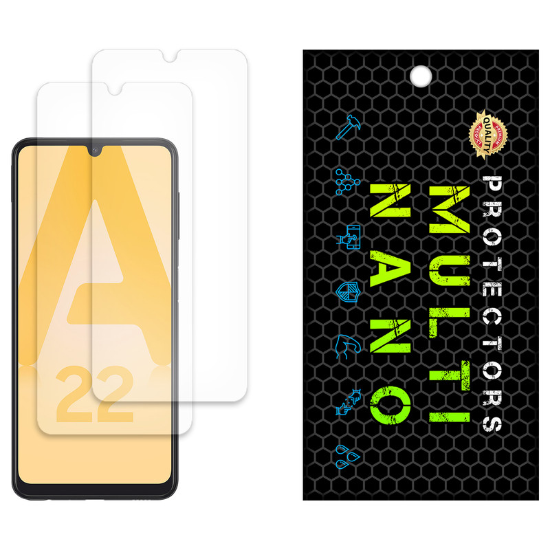 محافظ صفحه نمایش مات مولتی نانو مدل X-S2M مناسب برای گوشی موبایل سامسونگ Galaxy A22 بسته دو عددی