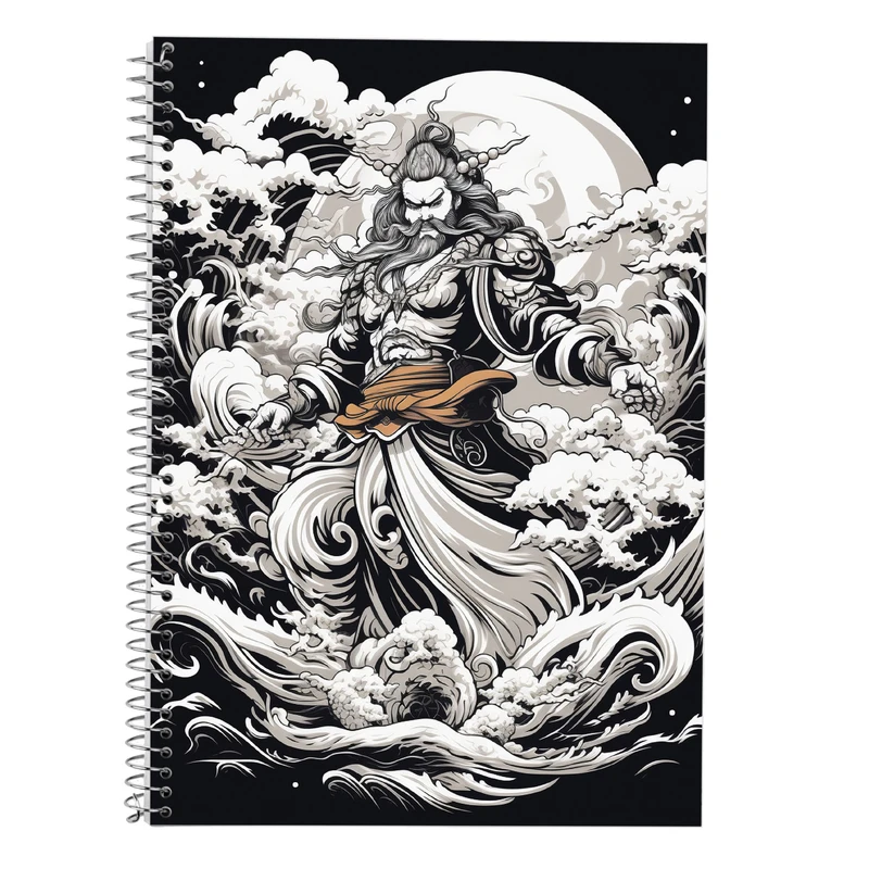 دفتر زبان 50 برگ مدوپد مدل دوخط طرح Vindland Saga کد DF3256