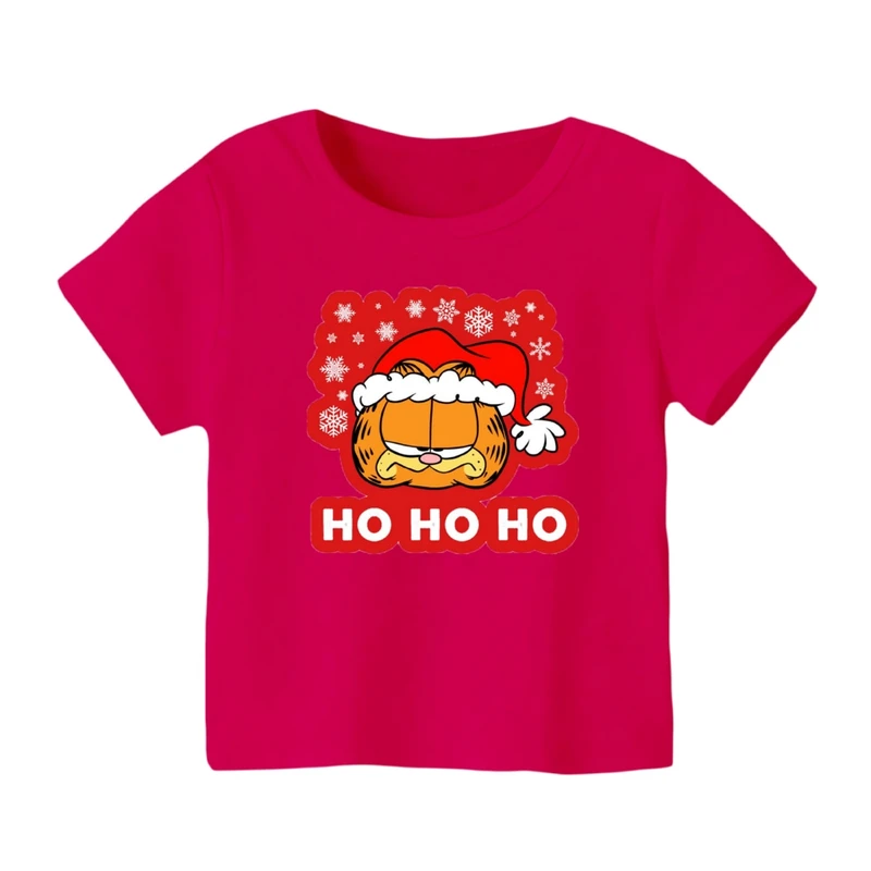 تی شرت آستین کوتاه بچگانه مدل گارفیلد کریسمس