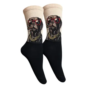 جوراب ساق بلند تن پوش هنگامه مدل پنبه‌کش‌اسپرت‌ سگ روتوایلر 