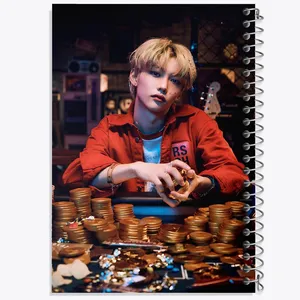 دفتر نقاشی 50 برگ خندالو مدل فلیکس گروه استری کیدز Stray Kids کد 11865