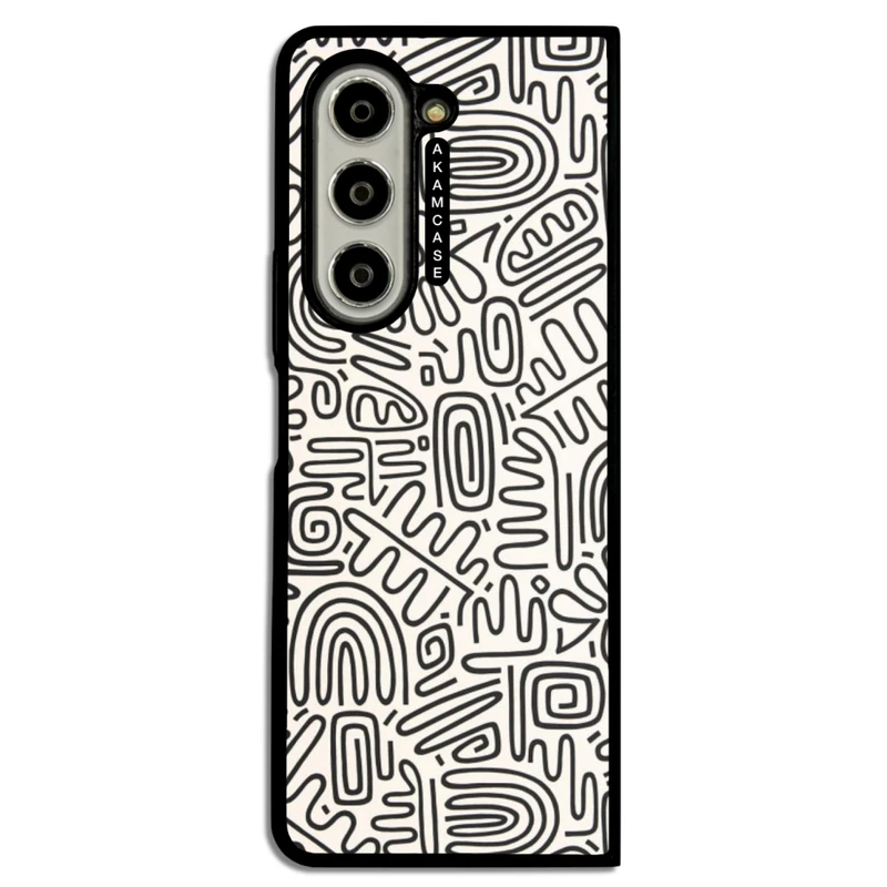 کاور آکام مدل AMC-WSGZFOLD5-DOODLE10 مناسب برای گوشی موبایل سامسونگ Galaxy Z Fold 5