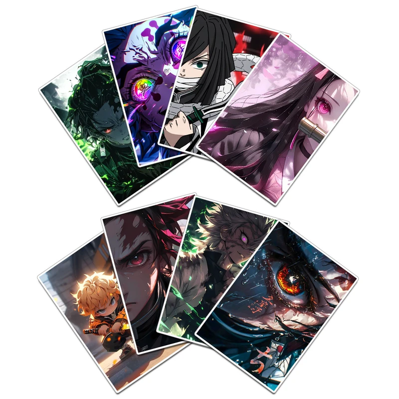 استیکر و برچسب گوفی مدل تانجیرو نزوکو انیمه شیطان کش Demon Slayer Anime کد T05 مجموعه 8 عددی