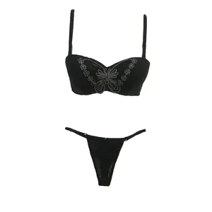 ست شورت و سوتین زنانه مدل پروانه