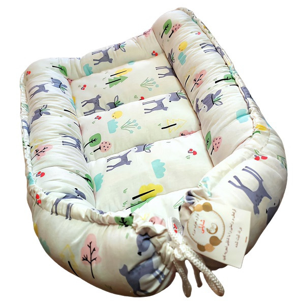 تشک خواب نوزاد شایلی مدل آهو به همراه بالش شیردهی بسته 3 عددی