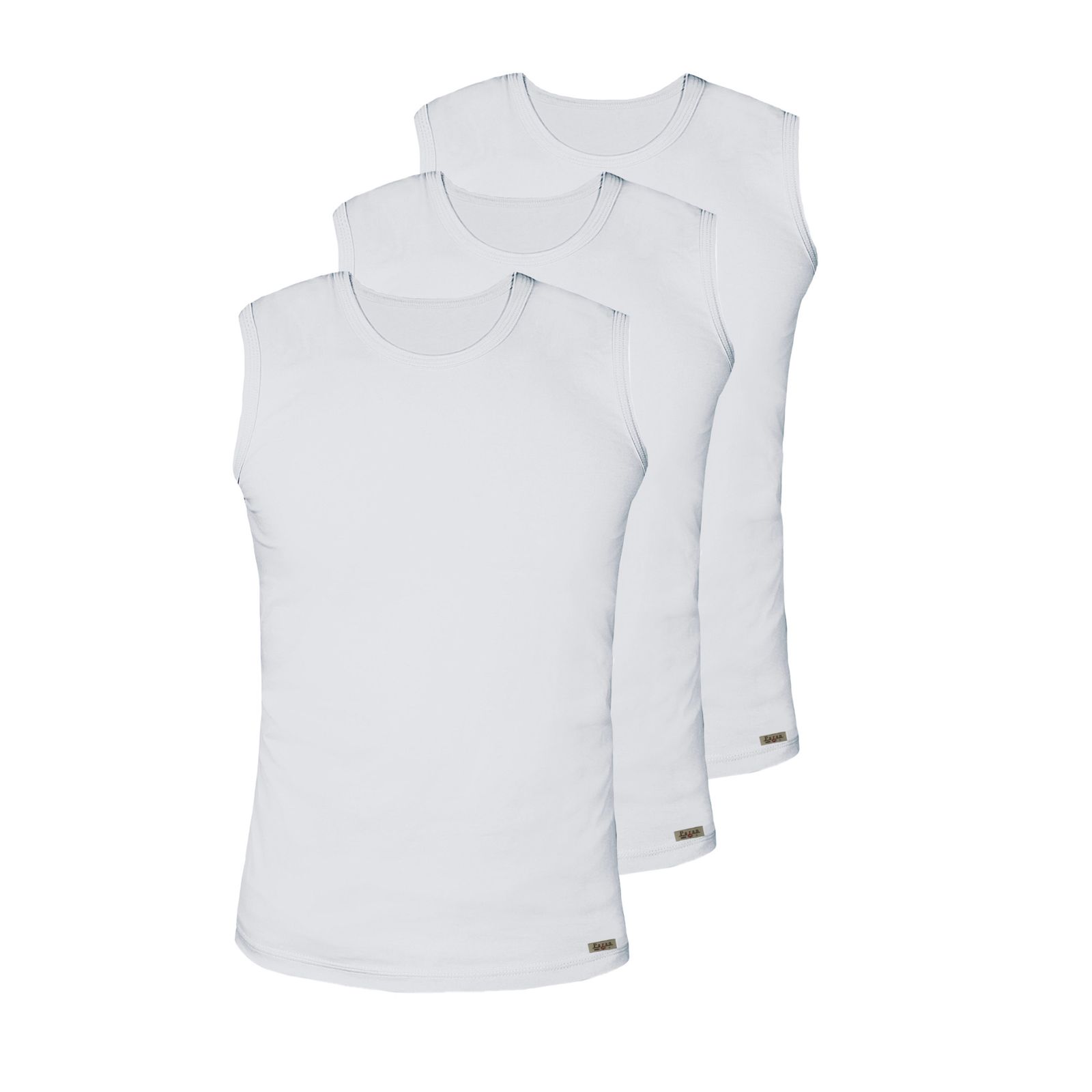 زیرپوش بدون آستین مردانه تولیدی پاران مدل نخ پنبه مجموعه 3 عددی - - 1