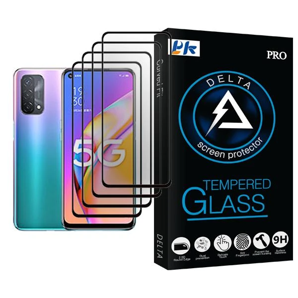 محافظ صفحه نمایش پی کی مدل Delta Glass MIX004 مناسب برای گوشی موبایل اوپو A93 5G بسته چهار عددی