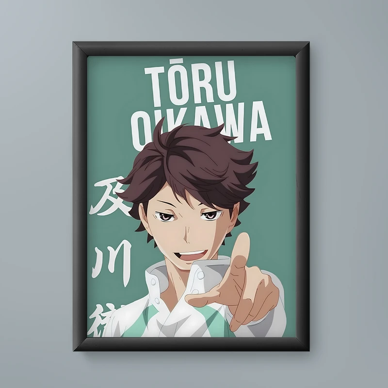 تابلو مدل انیمه تورو اویکاوا هایکیو Tōru Oikawa Haikyu anime 03