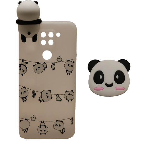 کاور مدل PANDA 01 مناسب برای گوشی موبایل شیائومی Redmi NOTE 9 به همراه پایه نگهدارنده