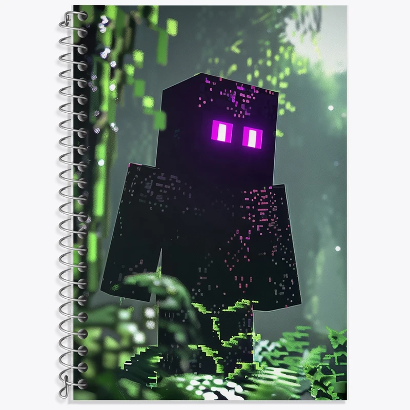 دفتر لغت 50 برگ خندالو طرح ماینکرافت (Minecraft) کد F2430