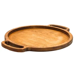 سینی دسته دار مدل چوبی SN241 سایز 36×29 سانتی متر