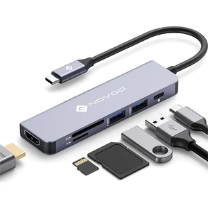 هاب 6 پورت USB-C نوو مدل R6 PD