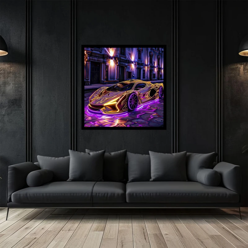 تابلو بکلیت طرح خودرو و ماشین مدرن مدل B-bu2740