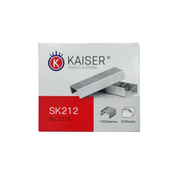 سوزن منگنه کایزر کد SK212 سایز 23/8 بسته 1000 عددی سوزن منگنه کایزر کد SK212 سایز 23/8 بسته 1000 عددی