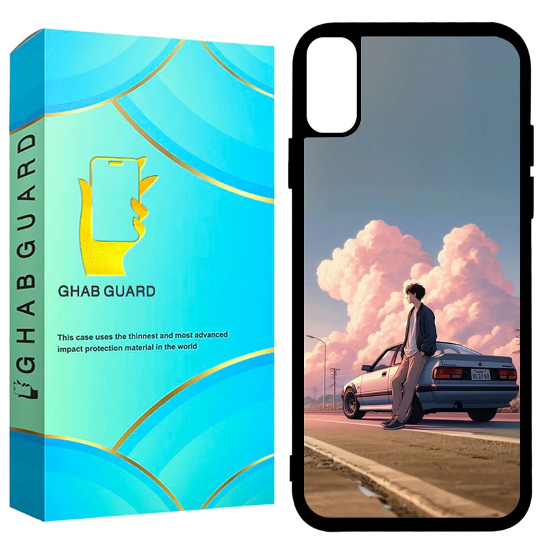  کاور قاب گارد طرح ماشین مدل GCHPX مناسب برای گوشی موبایل اپل iPhone X / XS