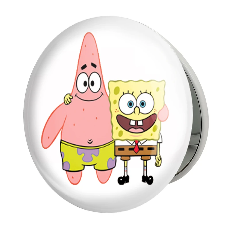 آینه جیبی خندالو طرح باب اسفنجی و پاتریک مدل تاشو کد 1318 