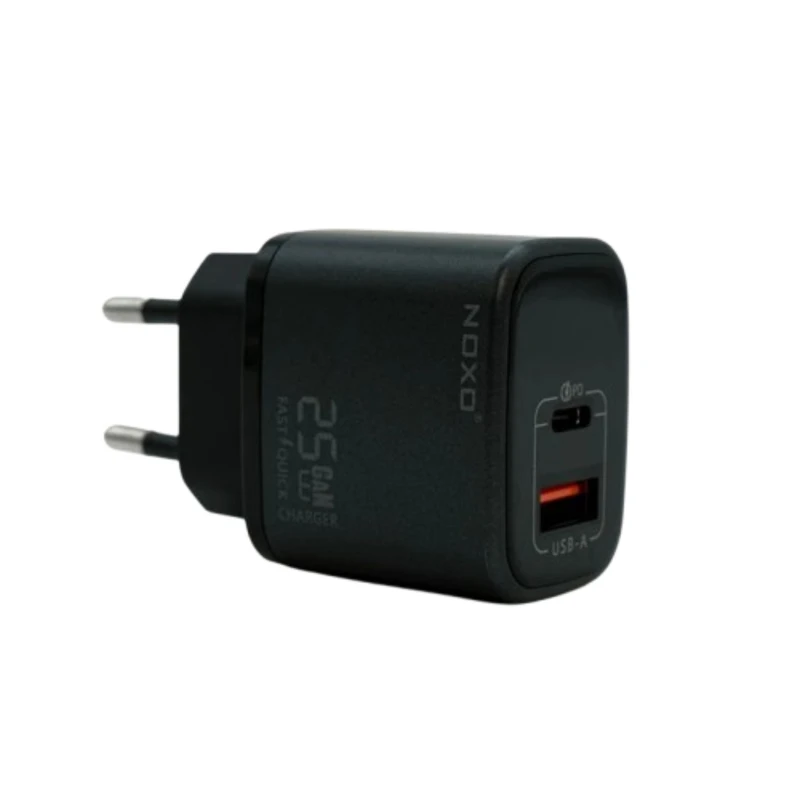 شارژر دیواری 25 وات دو پورت نوکسو مدل chn1 PD GAN 