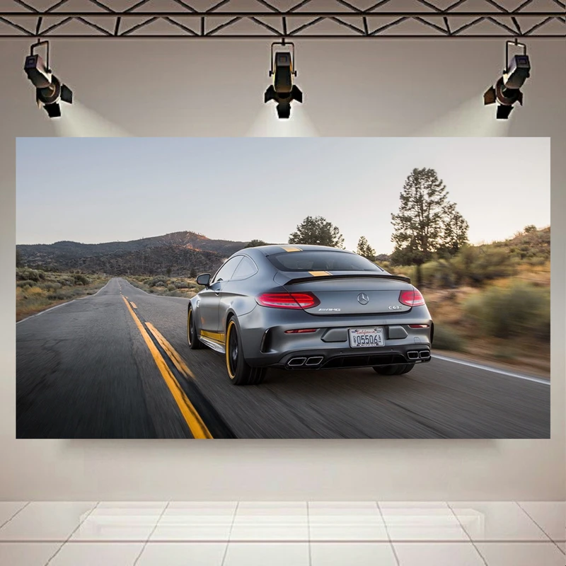 تابلو بوم طرح ماشین مدل مرسدس بنز AMG C63s کد AR9970