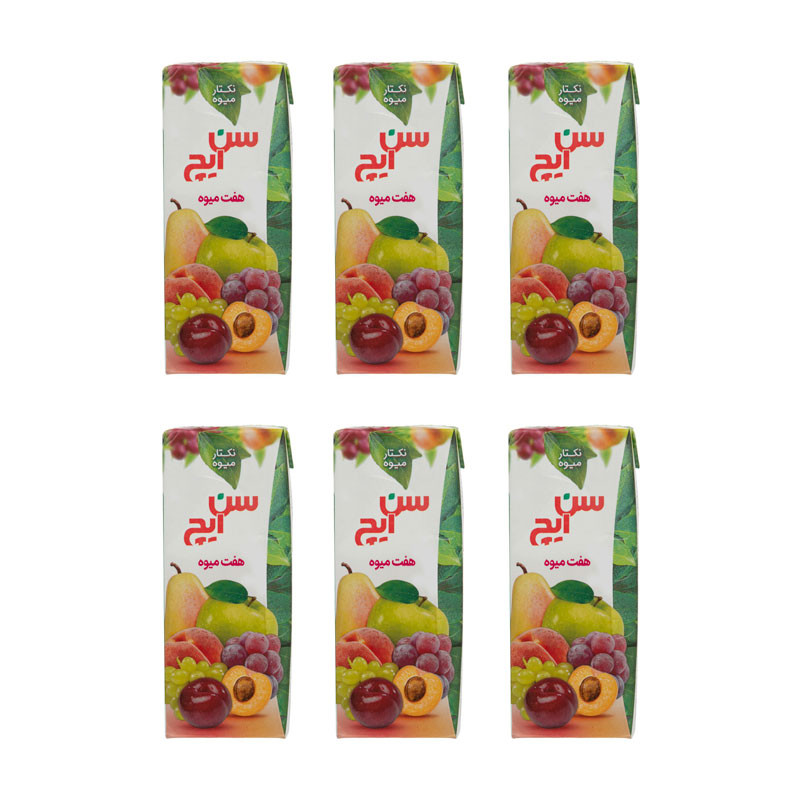 نکتار هفت میوه سن ایچ - 200 میلی لیتر بسته 6 عددی