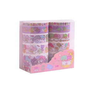 چسب نواری مدل واشی طرح LITTLE STARS بسته 10 عددی
