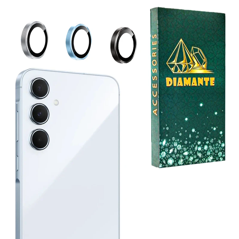 محافظ لنز دوربین فلزی دیامانته مدل Lenz Gn مناسب برای گوشی موبایل سامسونگ Galaxy A55