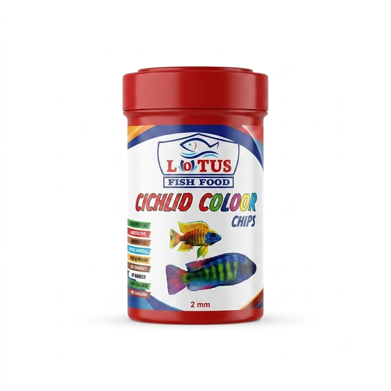 غذای ماهی لوتوس مدل Cichlid Color وزن 50 گرم
