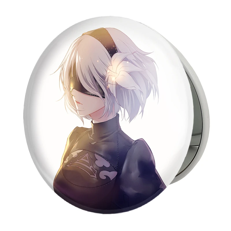 آینه جیبی خندالو طرح بازی نیر اتوماتا (Nier Automata)  مدل تاشو کد 31581