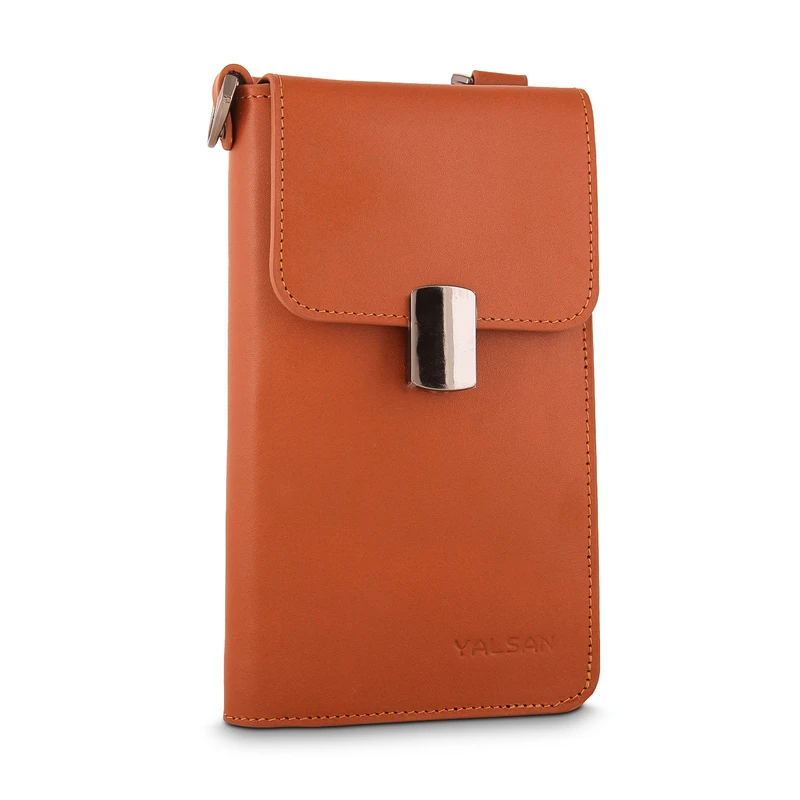 کیف رودوشی مردانه چرم یلسان مدل کارن کد 012-GN-02 دارای 2 محفظه