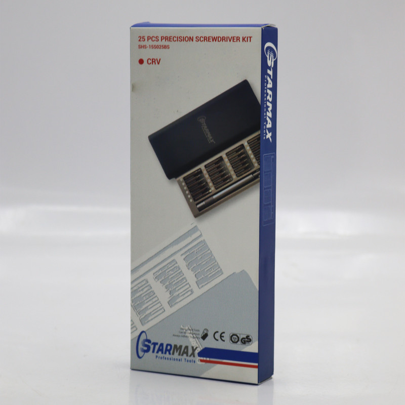 پیچ گوشتی ساعتی و سری پیچ گوشتی استارمکس مدل YP-SHS-15S025BS مجموعه 25 عددی پیچ گوشتی ساعتی و سری پیچ گوشتی استارمکس مدل YP-SHS-15S025BS مجموعه 25 عددی