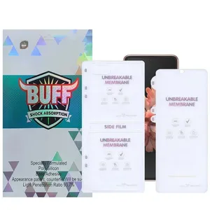 Buff Hydrogel-Matte Glass Screen Protector For Samsung Galaxy Z Flip 7 FE / Z Flip 6 with Back Protector