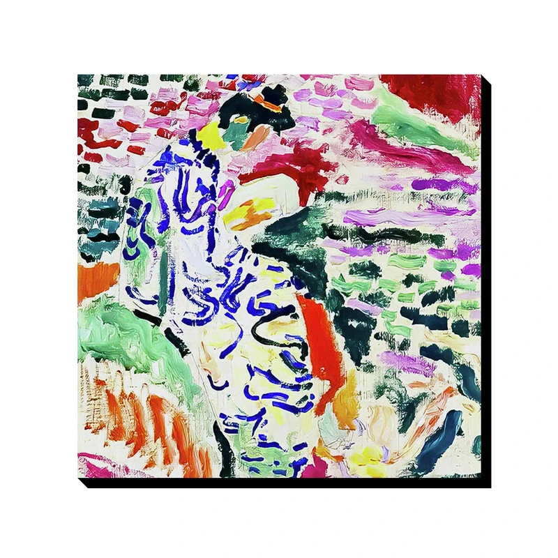 تابلو شاسی ترمه طراحان ایده مدل زن ژاپنی کنار آب از ماتیس کد art0618