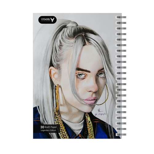 دفتر ویتادل طرح بیلی آیلیش مدل Billie Eilish 8