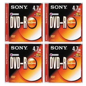 دی وی دی خام سونی مدل DVD-R بسته ۴ عددی