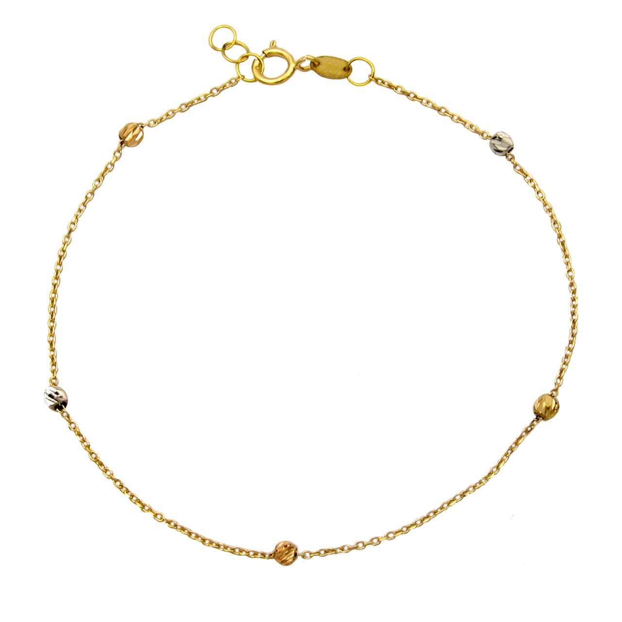 دستبند طلا 18 عیار زنانه کاپانی مدل البرنادو کد KB002 -  - 2