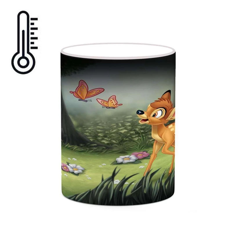 ماگ حرارتی کاکتی مدل کارتون Bambi کد mgh22205