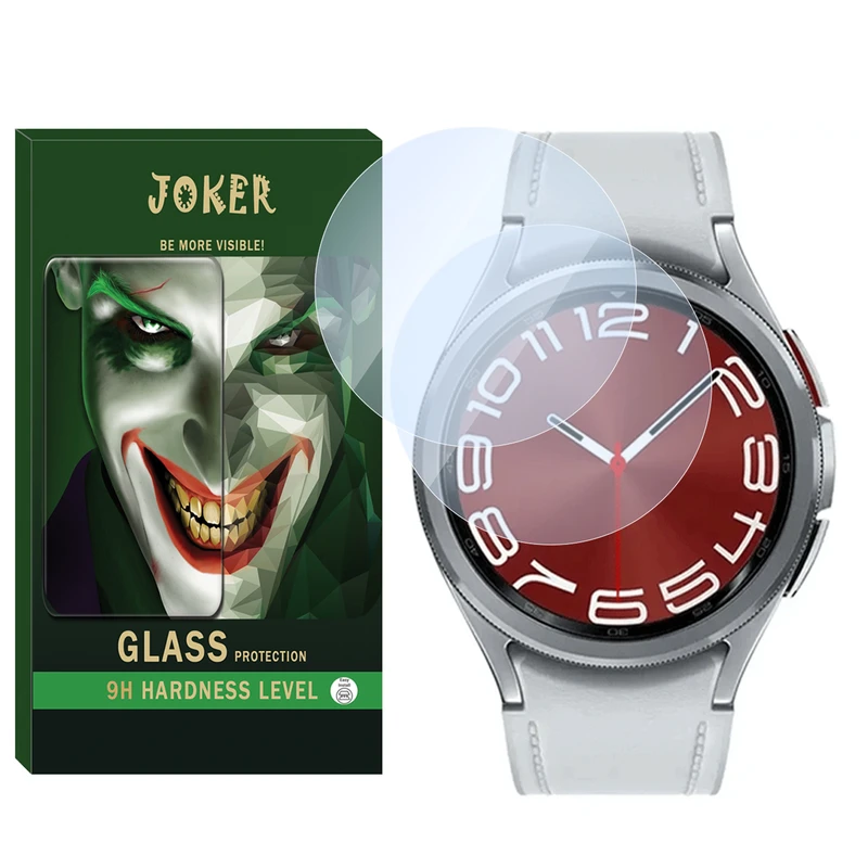 محافظ صفحه نمایش شیشه‌ای جوکر مدل SH-JK مناسب برای ساعت هوشمند سامسونگ Galaxy watch 6 Classic 47mm بسته دو عددی
