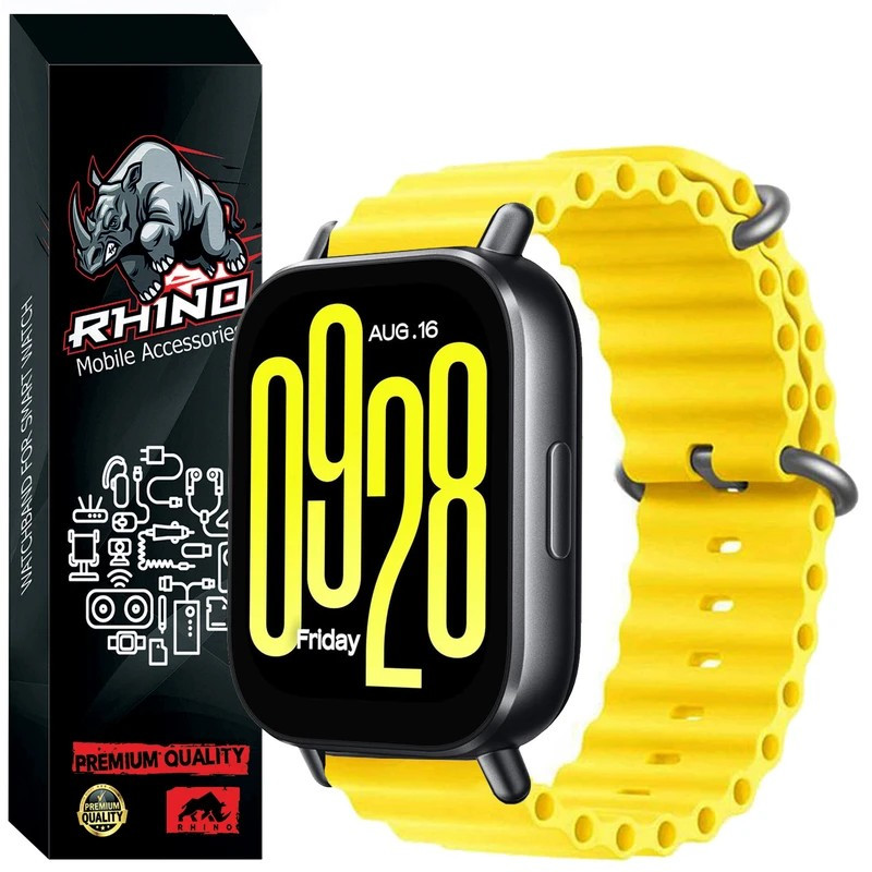 بند راینو مدل Ocean مناسب برای ساعت هوشمند شیائومی Redmi Watch 5 Active / Redmi Watch 5 Lite 22MM 