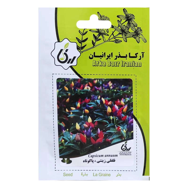  بذر فلفل زینتی پاکوتاه آرکا بذر ایرانیان کد ARK-013