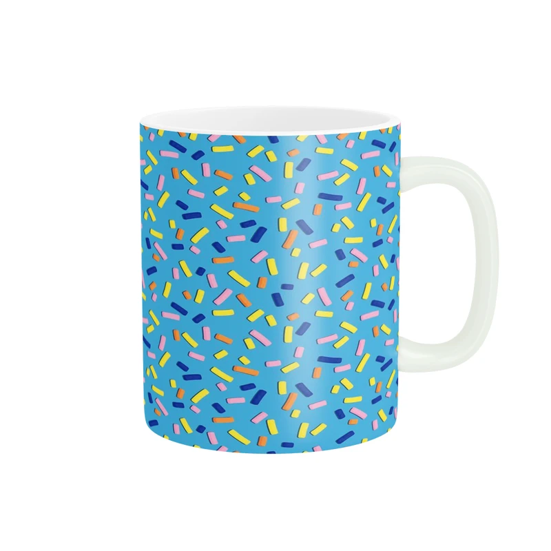 ماگ پاد آفرین مدل خطوط رنگی کد DKC1062