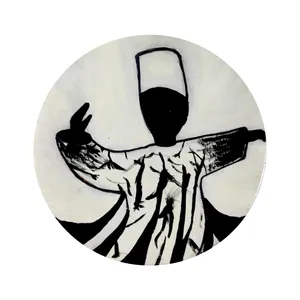 بشقاب دیوارکوب سفالی کد R05