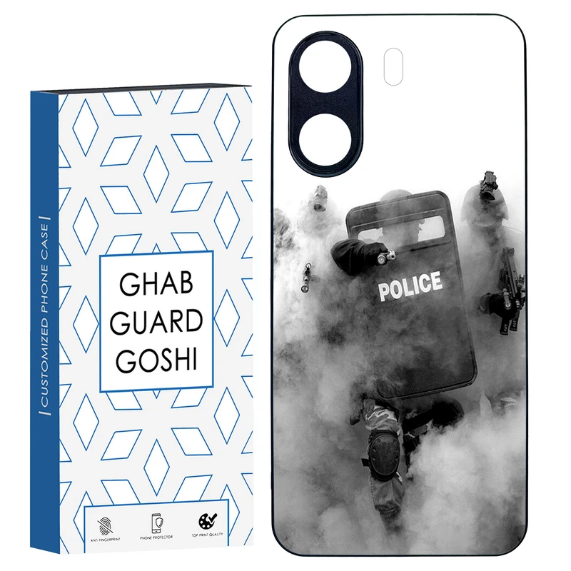 کاور قاب گارد گوشی طرح police کد TPU-136 مناسب برای گوشی موبایل شیائومی REDMI 13C / POCO C65