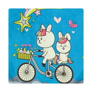 روکش لحاف مایکروفایبر آدنو مدل Rainbow کد MC11 یک نفره سایز 220x160 سانتی‌متر